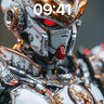 Mechanical Majesty Wallpaper with Golden Veins wallpaper for iPhone, iPad & Mac