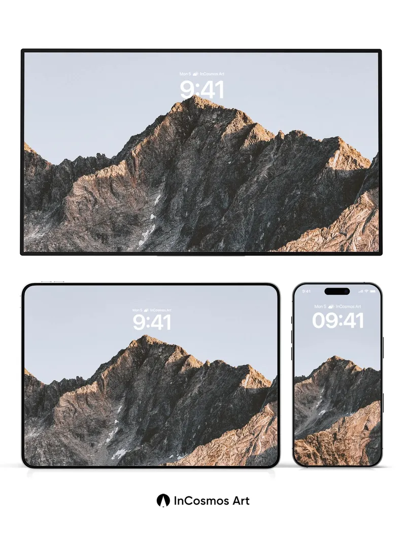 Stone Silence Wallpaper with Golden Light