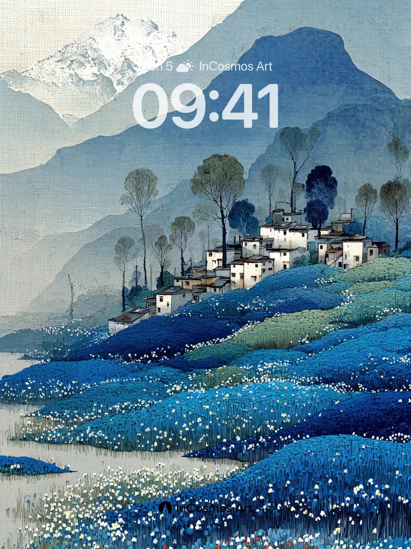 Serenity Bloom Wallpaper with Alpine Hush