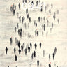 Echoing Silhouettes Wallpaper with Floating Oranges wallpaper for iPhone, iPad & Mac