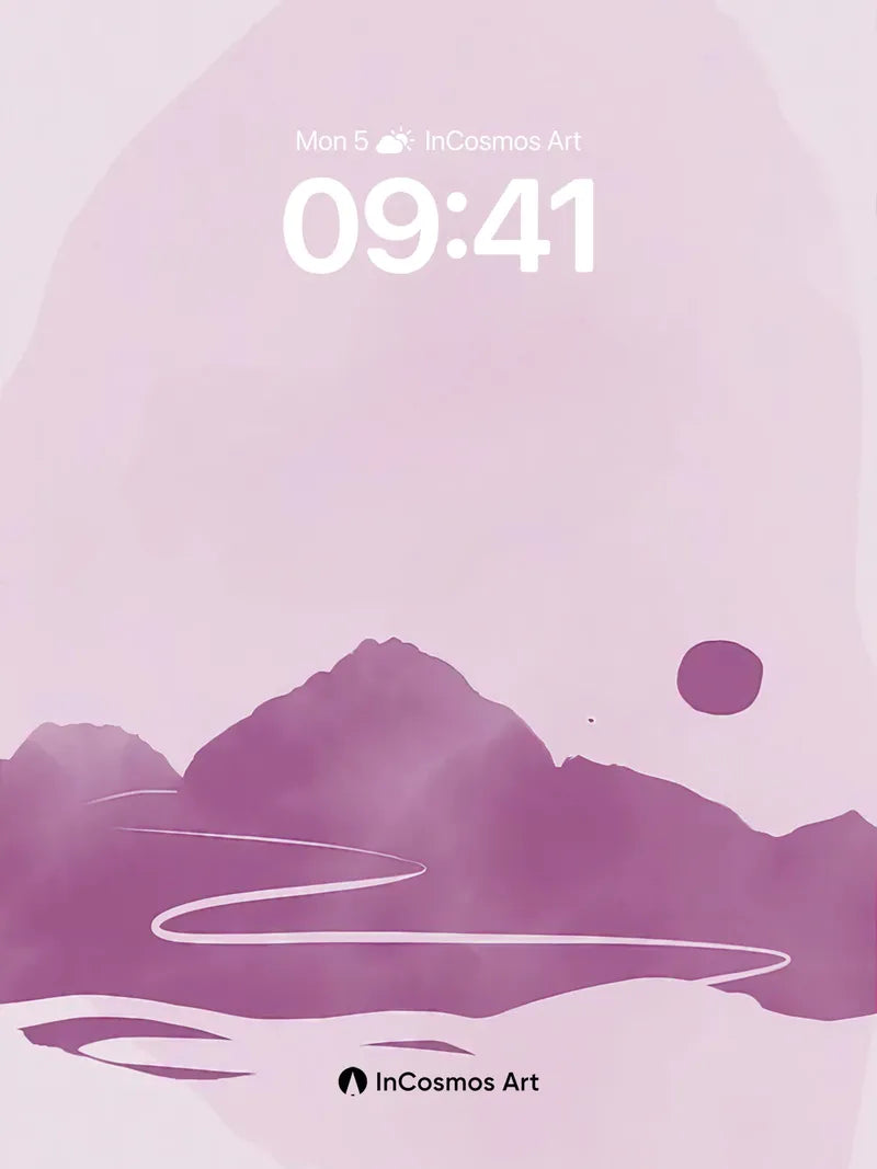 Muted Hush Wallpaper with Floating Orb