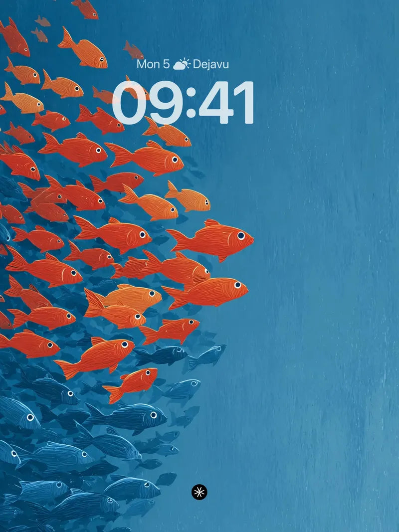 Vibrant Fish School Ocean Wallpaper
