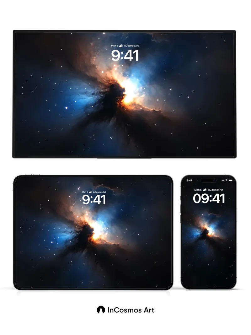 Cosmic Veil Wallpaper with Nebula Breath