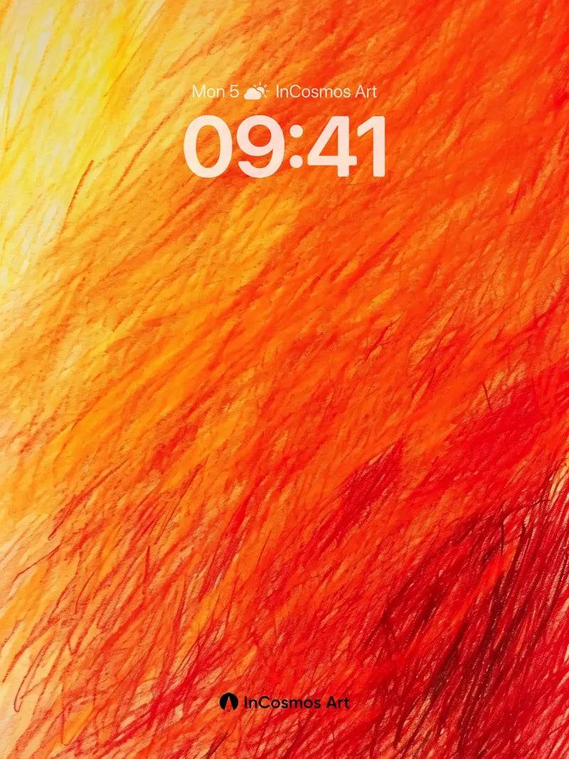 Fiery Stroke Wallpaper with Crimson Veins