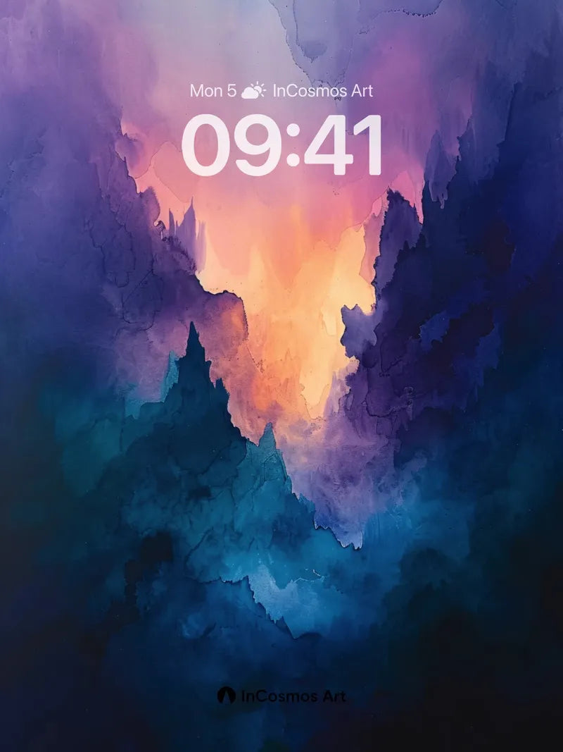 Crimson Veil Wallpaper with Cosmic Breath