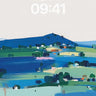 Serene Pastel Hills Abstract Wallpaper wallpaper for iPhone, iPad & Mac