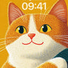 Golden Hush Wallpaper with Textured Whiskers wallpaper for iPhone, iPad & Mac