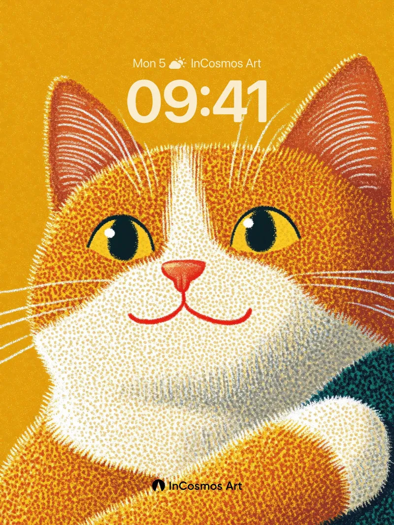 Golden Hush Wallpaper with Textured Whiskers wallpaper for iPhone, iPad & Mac