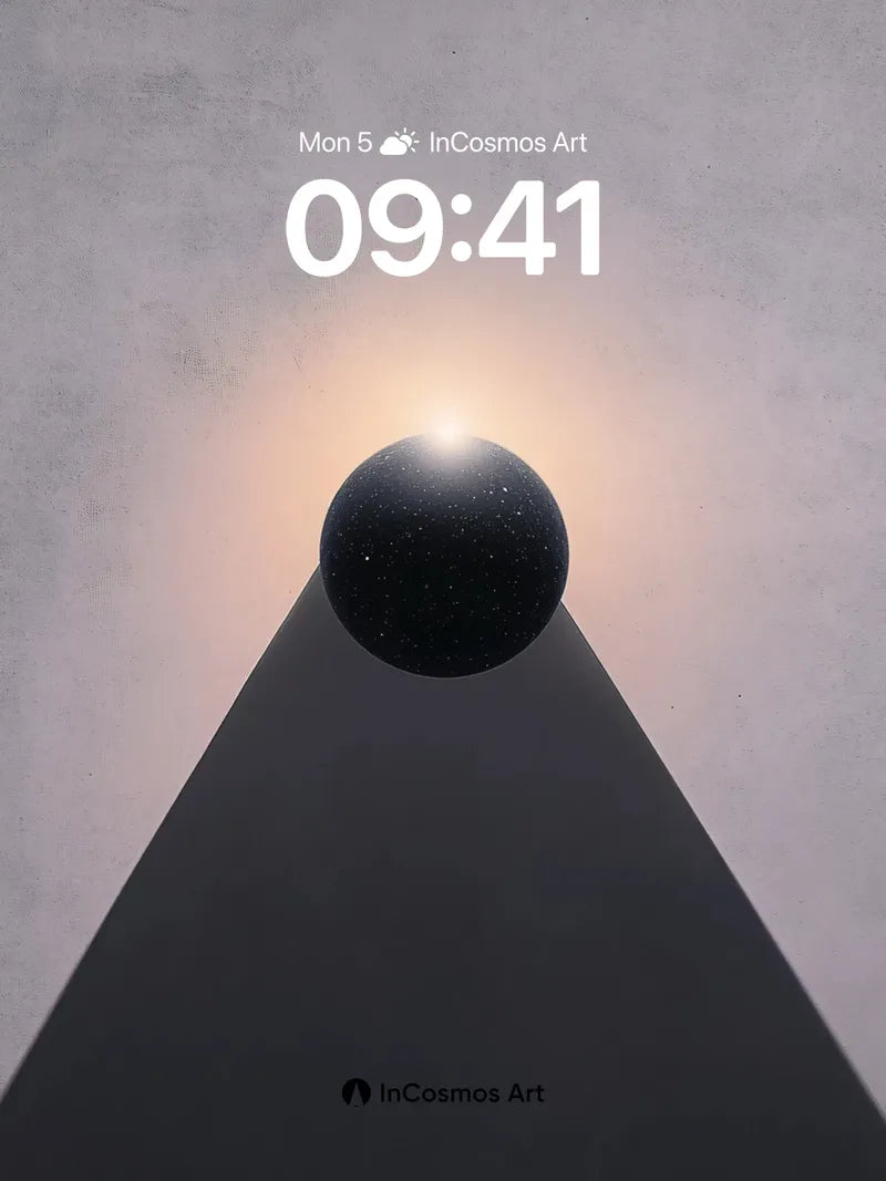 Serenity Sphere Wallpaper with Cosmic Glow