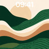 Serenity Ridge Wallpaper with Earth Tones wallpaper for iPhone, iPad & Mac