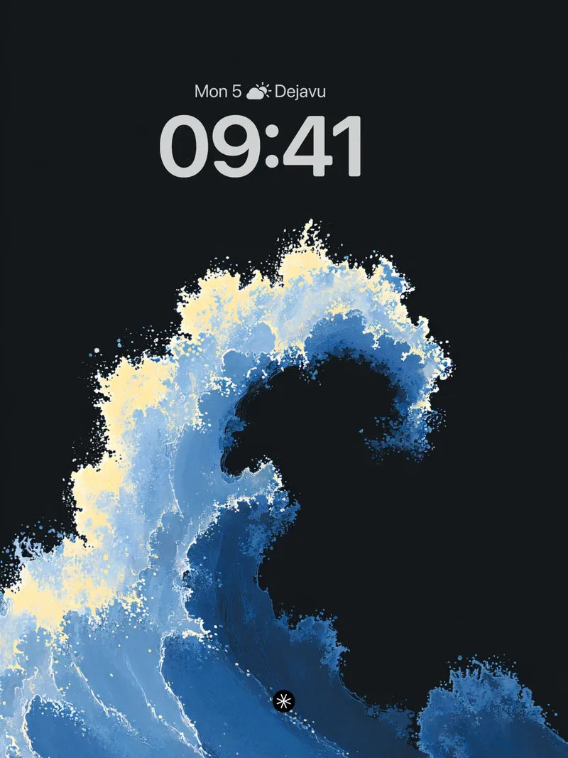 Midnight Wave Splash Wallpaper wallpaper for iPhone, iPad & Mac
