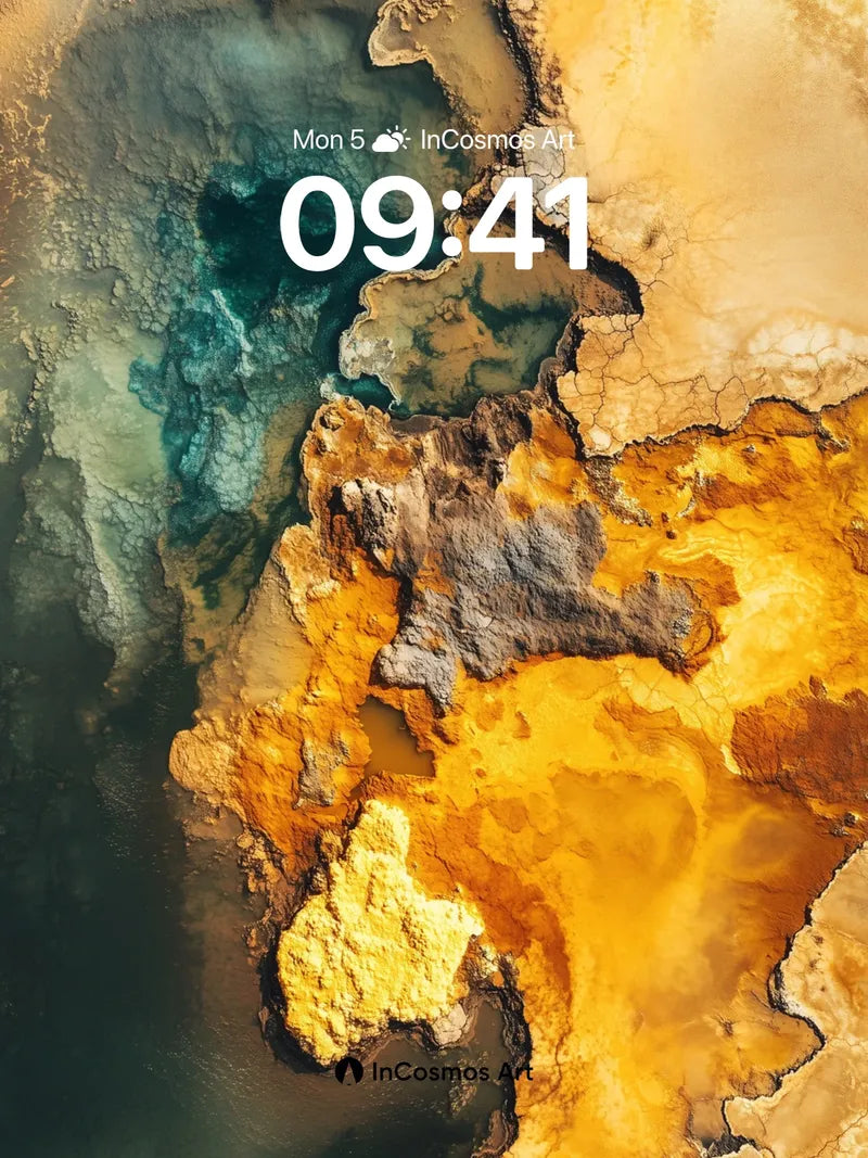 Earthy Mirage Wallpaper with Mineral Veins wallpaper for iPhone, iPad & Mac