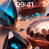 Luminous Depths Wallpaper with Liquid Light wallpaper for iPhone, iPad & Mac