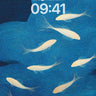 Silken Drift Wallpaper with Floating Fish wallpaper for iPhone, iPad & Mac