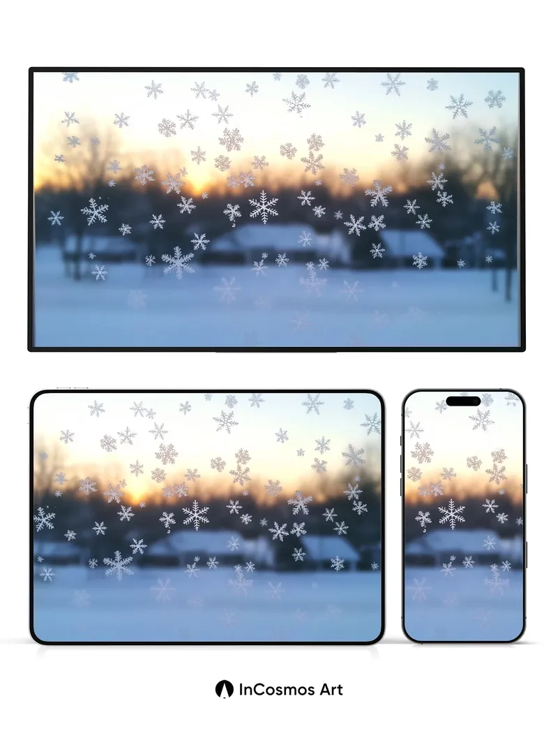 Frost Whisper Wallpaper with Dappled Light