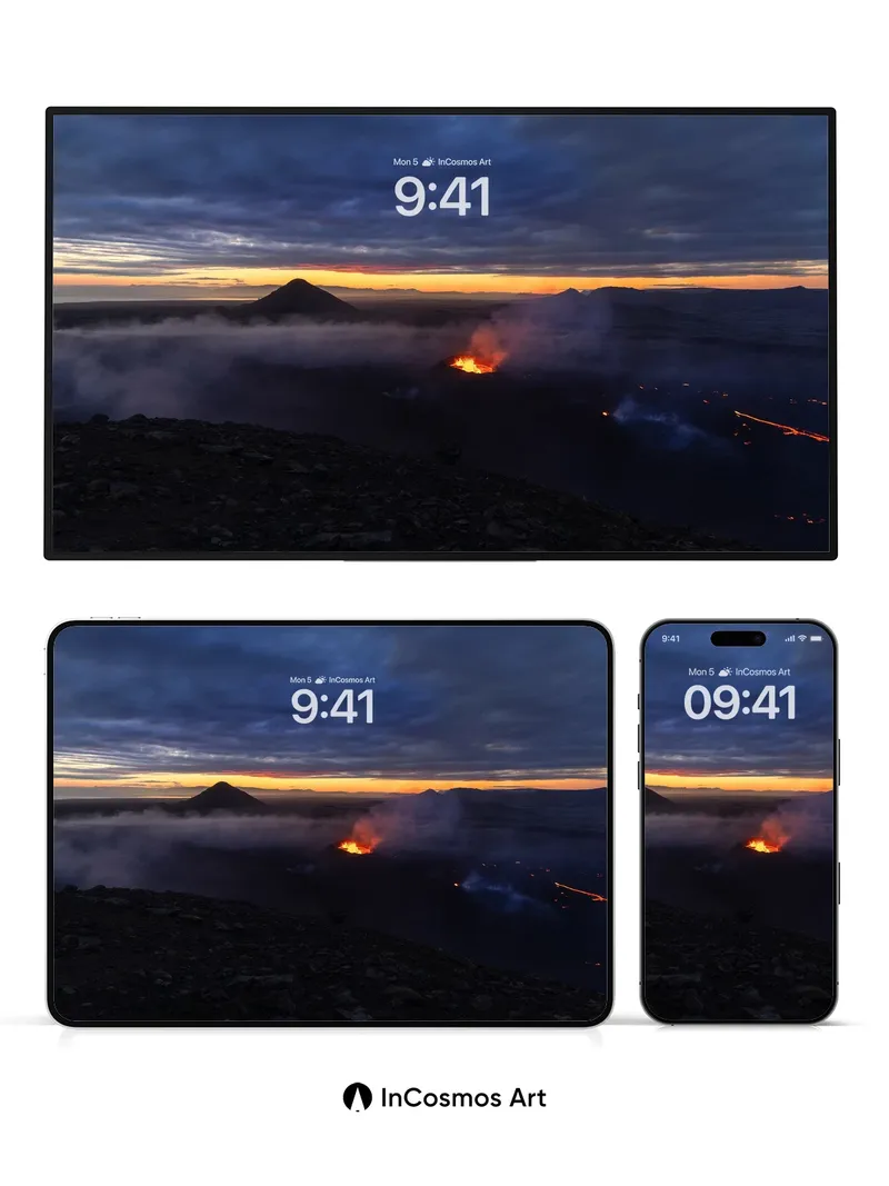 Ember Veil Wallpaper with Volcanic Breath