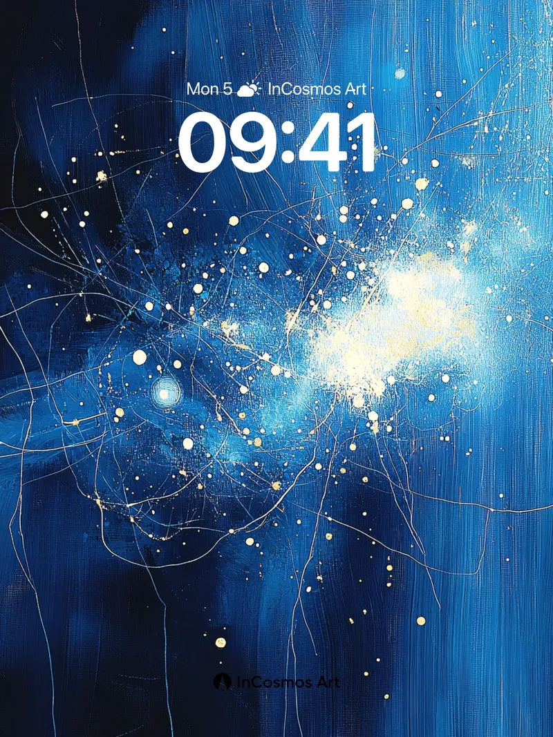 Cosmic Veil Wallpaper with Starlight Trails wallpaper for iPhone, iPad & Mac