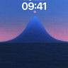 Serenity Peak Wallpaper with Lunar Glow wallpaper for iPhone, iPad & Mac