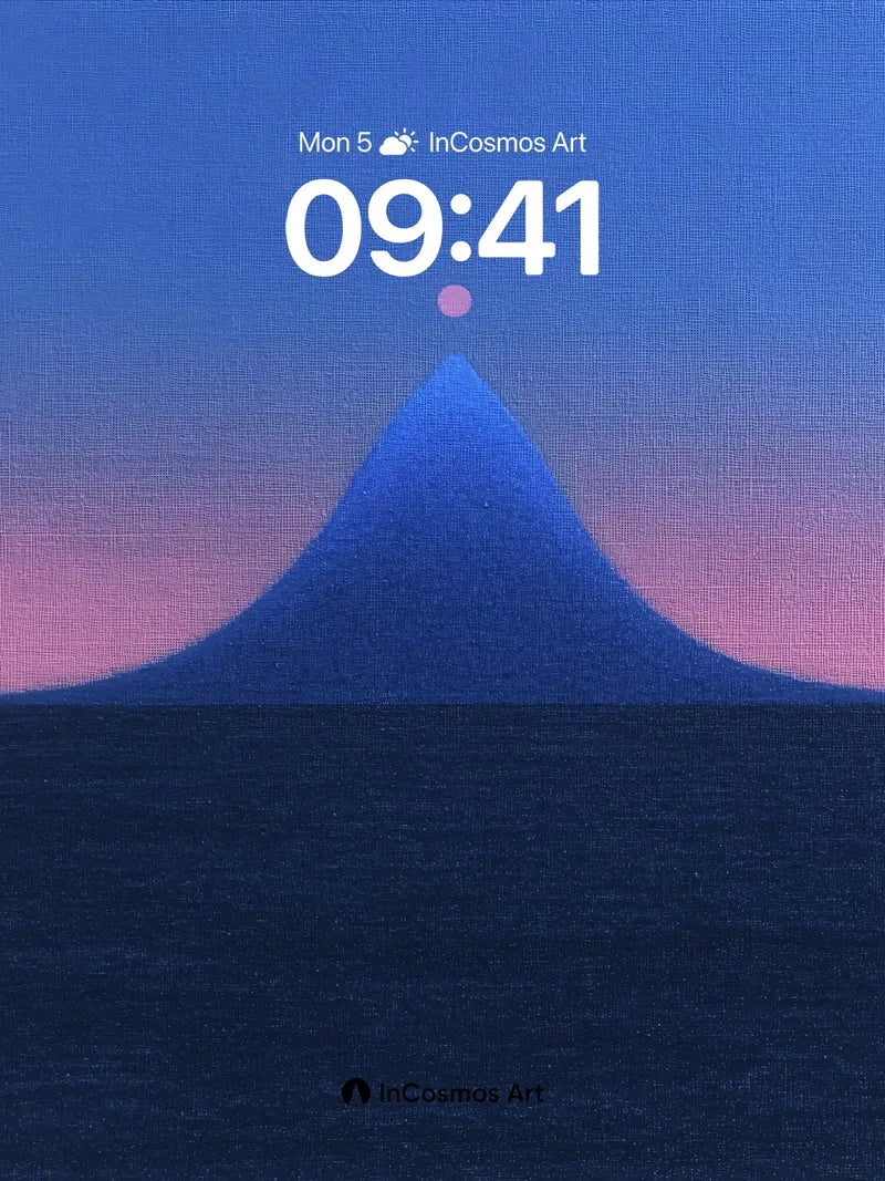 Serenity Peak Wallpaper with Lunar Glow