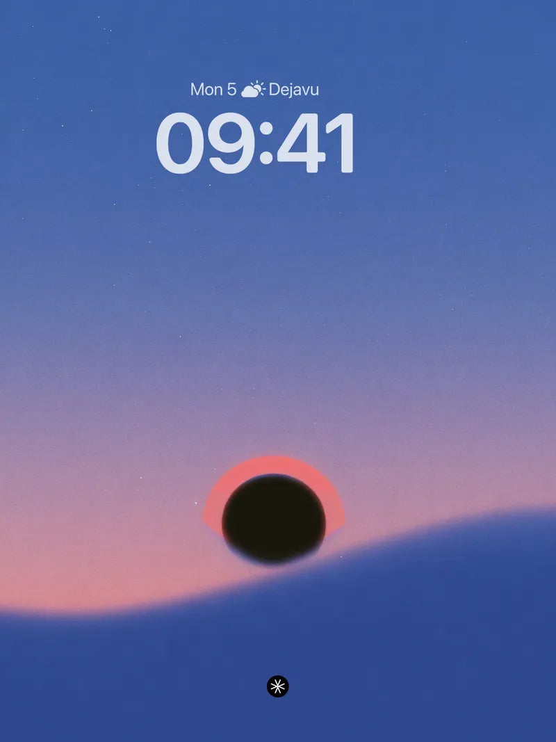 Celestial Eclipse Gradient Wallpaper wallpaper for iPhone, iPad & Mac