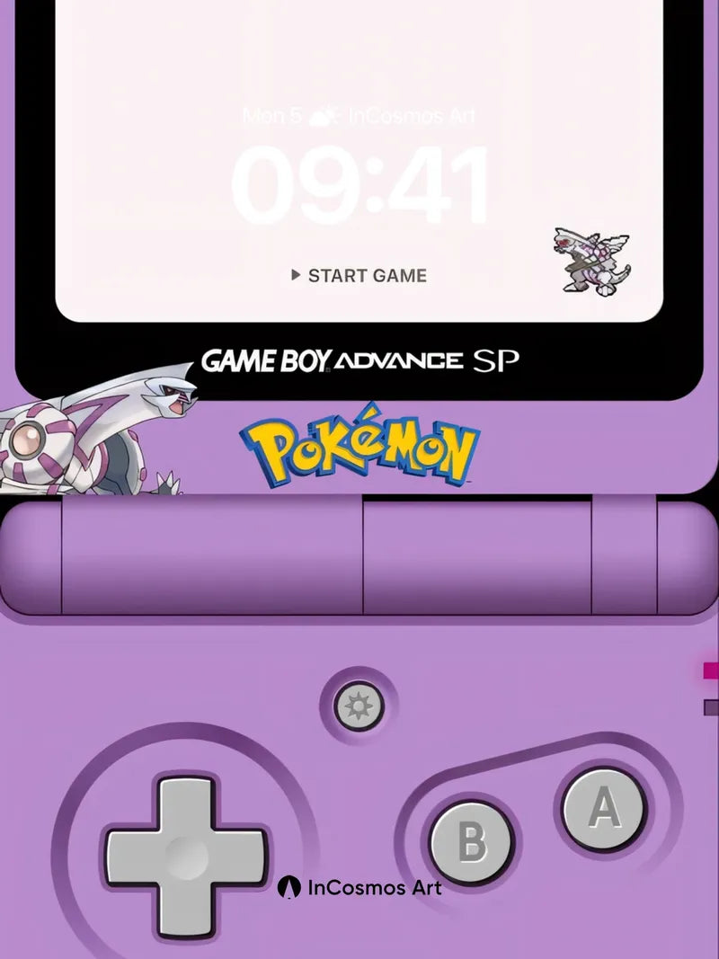 Nostalgic Pixel Glow Wallpaper with Game Boy Charm