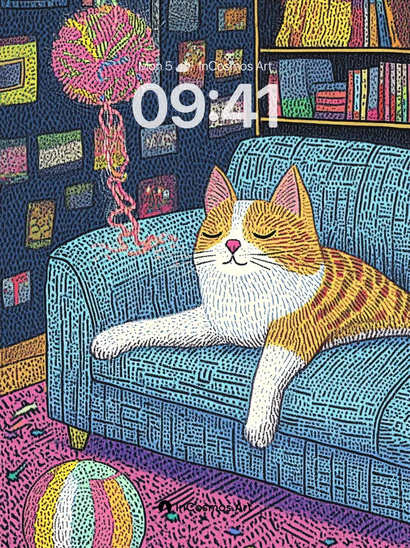 Whimsical Cozy Wallpaper with Knitted Dreams wallpaper for iPhone, iPad & Mac
