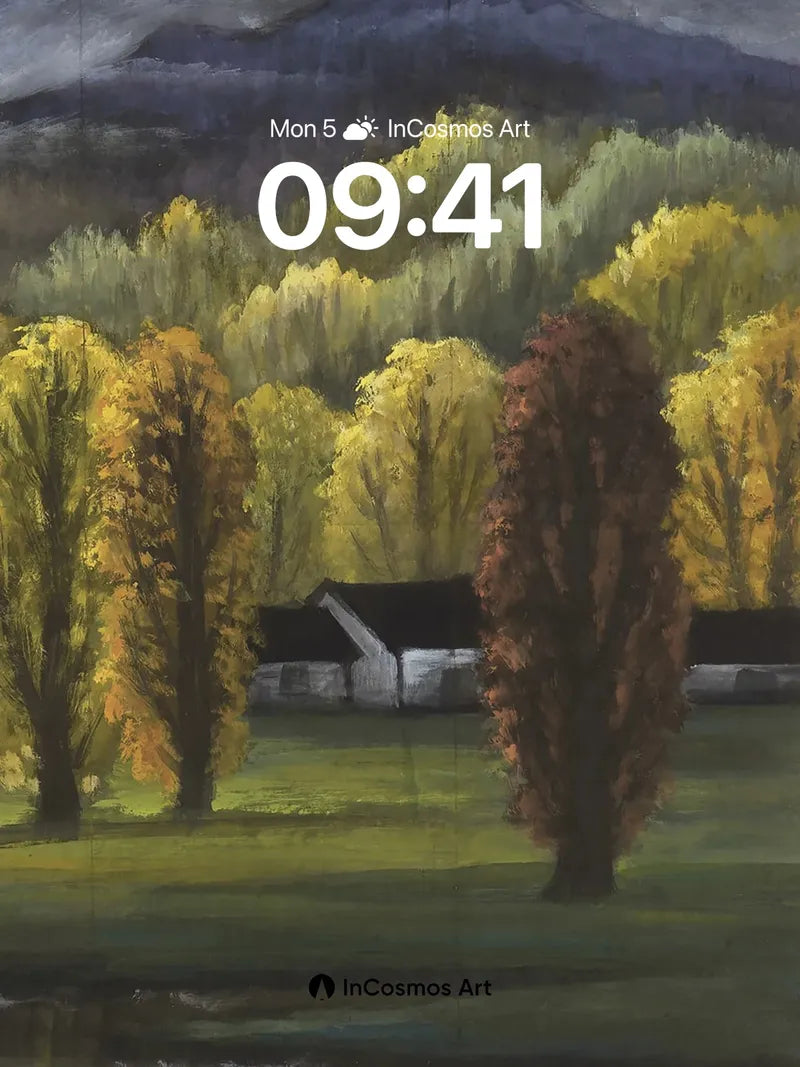 Autumn Hush Wallpaper with Whispering Trees