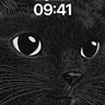Whispering Ink Wallpaper with Cat's Gaze wallpaper for iPhone, iPad & Mac