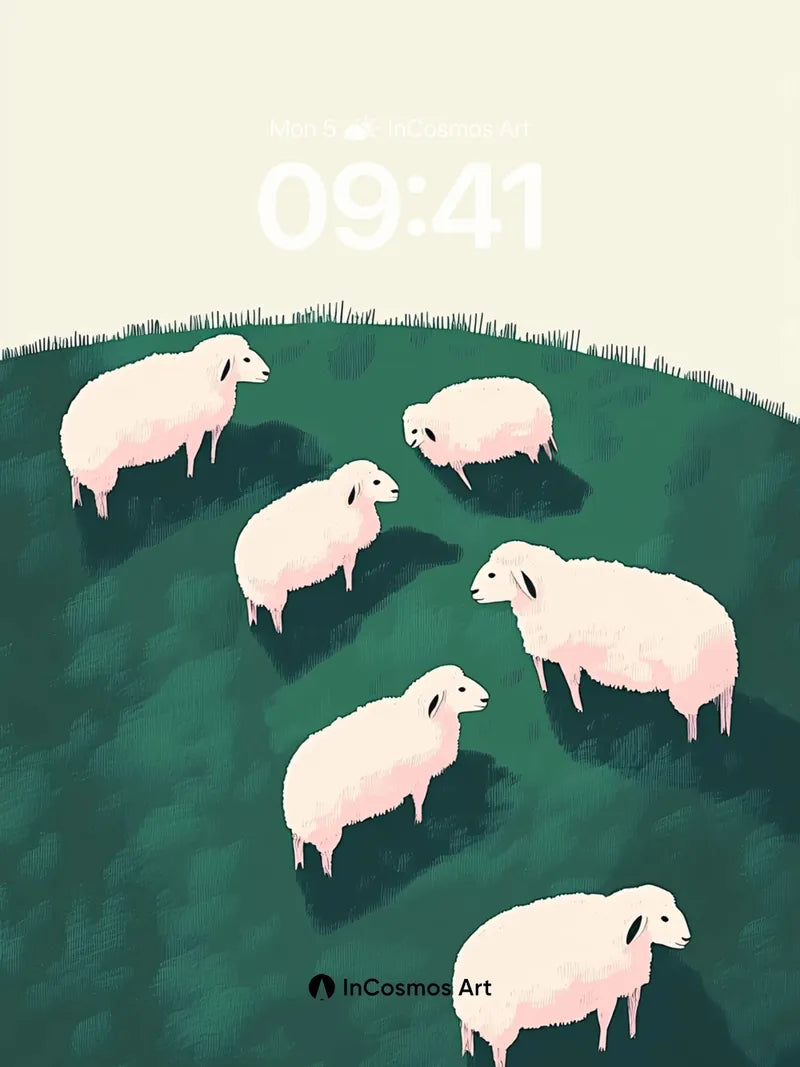 Soft Hush Wallpaper with Woolen Whispers wallpaper for iPhone, iPad & Mac