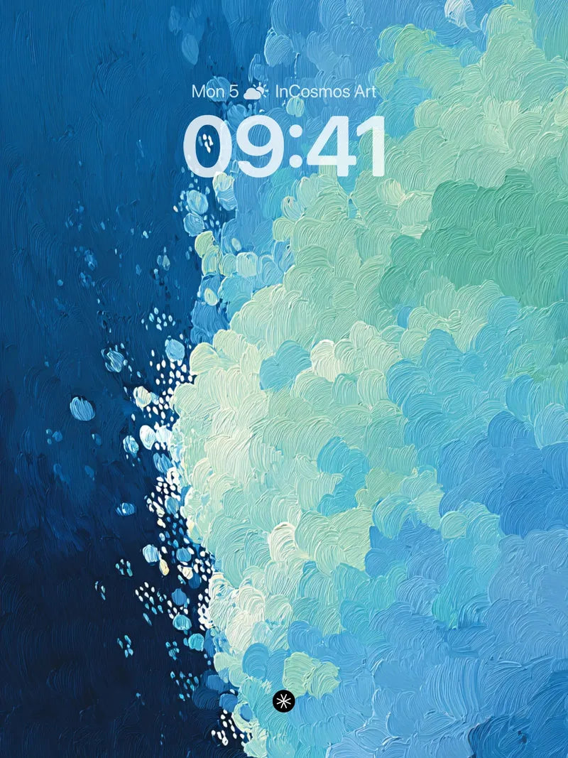 Serene Oceanic Flow Wallpaper wallpaper for iPhone, iPad & Mac