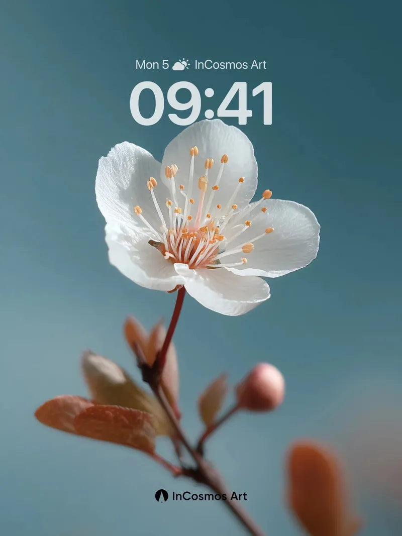 Serene Bloom Wallpaper with Ethereal Petals wallpaper for iPhone, iPad & Mac