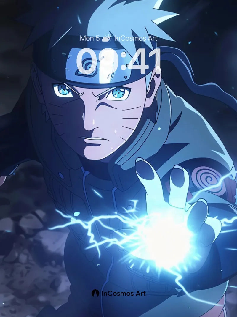 Electric Resolve Wallpaper with Shining Palm