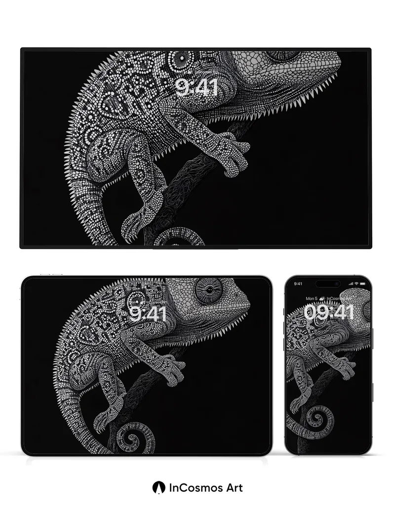 Silent Lattice Wallpaper with Chameleon Geometry