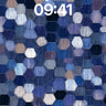 Deep Indigo Hexagon Wallpaper with Textured Weave wallpaper for iPhone, iPad & Mac