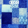 Indigo Tapestry Wallpaper with Patchwork Patterns wallpaper for iPhone, iPad & Mac
