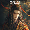 Dragon-Ember Wallpaper with Golden Veils wallpaper for iPhone, iPad & Mac
