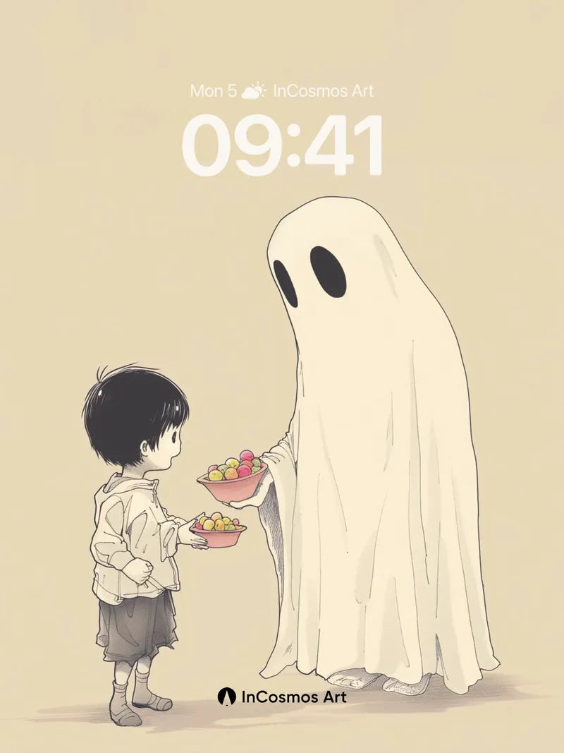 Whispering Ghost Wallpaper with Child's Offer