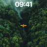 Emerald Hush Wallpaper with Golden Wings wallpaper for iPhone, iPad & Mac