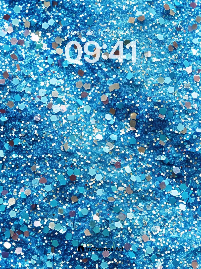 Cosmic Sparkle Wallpaper with Hexagonal Constellations wallpaper for iPhone, iPad & Mac