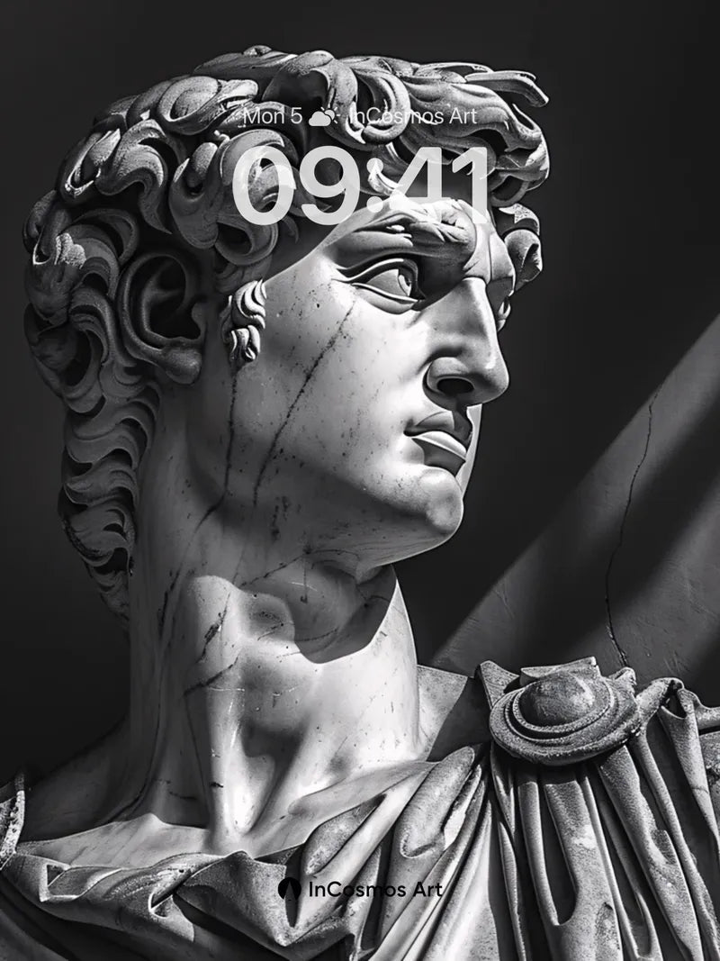 Stone Reverie Wallpaper with Gilded Shadows