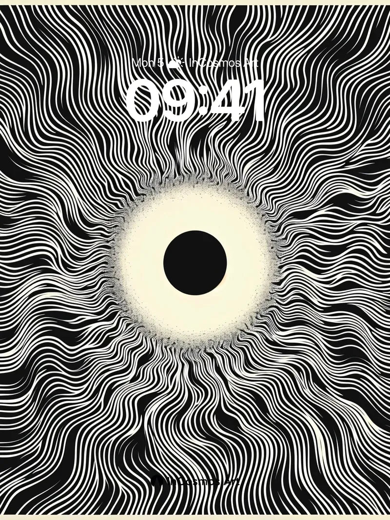 Hypnotic Eye Wallpaper with Swirling Lines