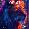 Neon Sovereign Wallpaper with Cosmic Fur wallpaper for iPhone, iPad & Mac