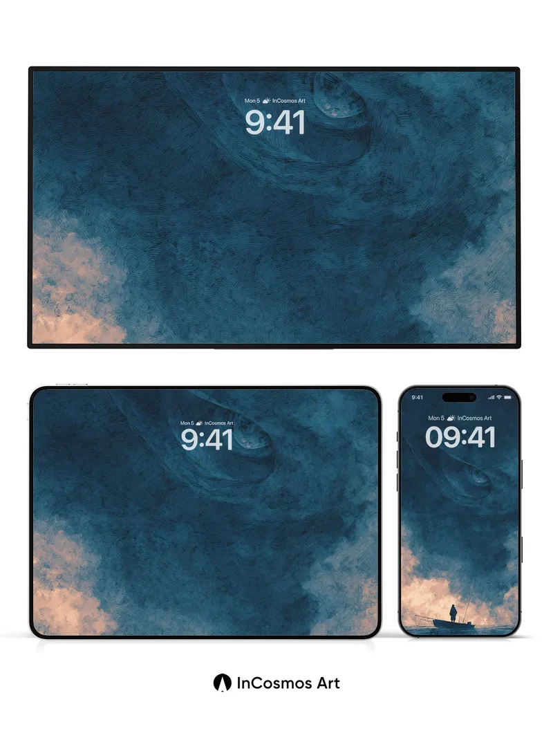 Whispering Sky Wallpaper with Watchful Eye