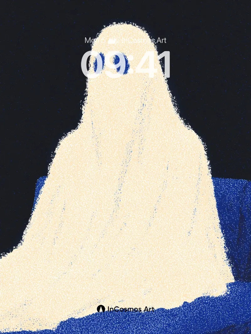 Whispering Ghost Wallpaper with Velvet Shadows