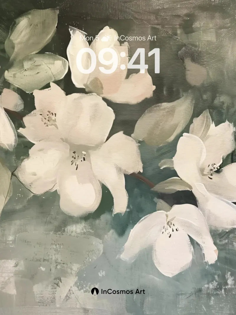 Soft Whisper Floral Wallpaper with Ethereal Hues