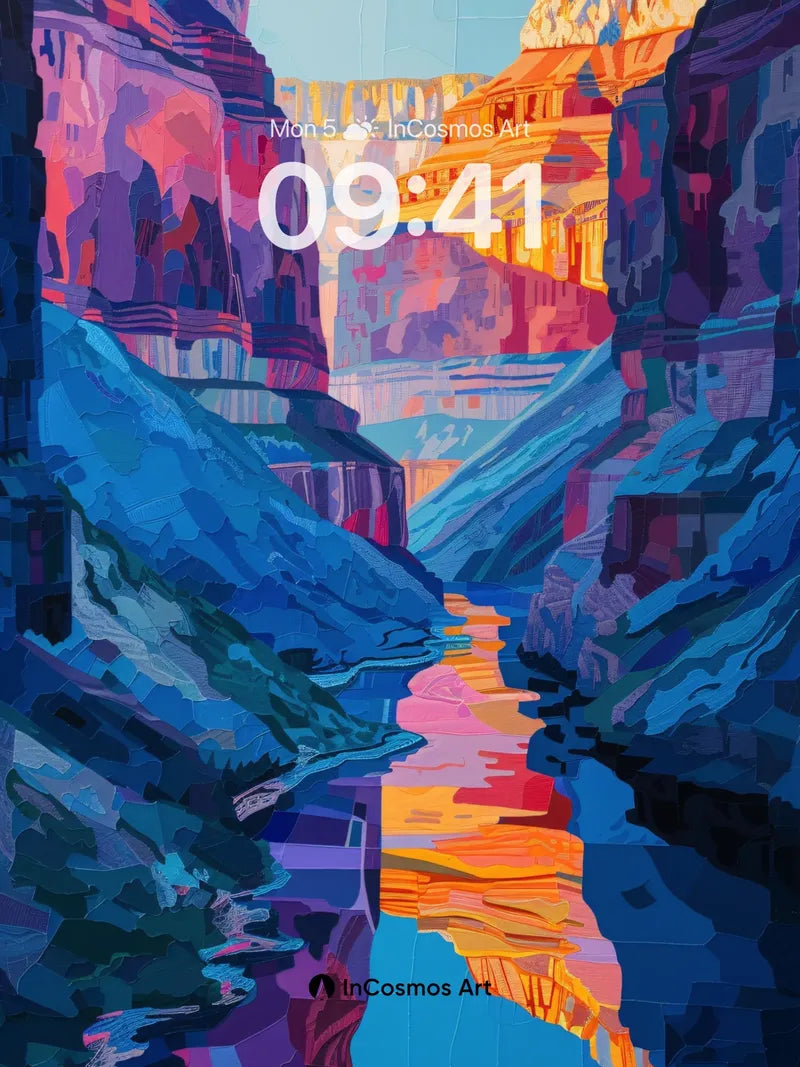 Canyon Mirage Wallpaper with Liquid Light