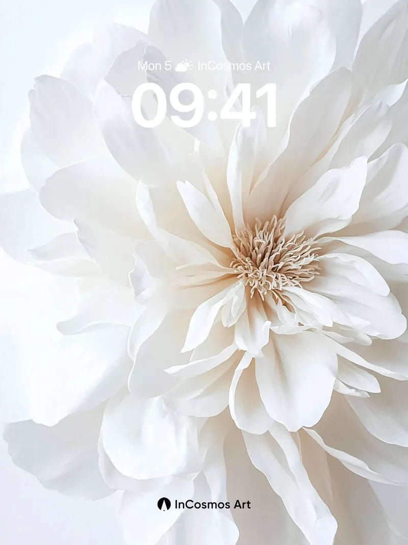 Silken Stillness Wallpaper with Breathable Petals