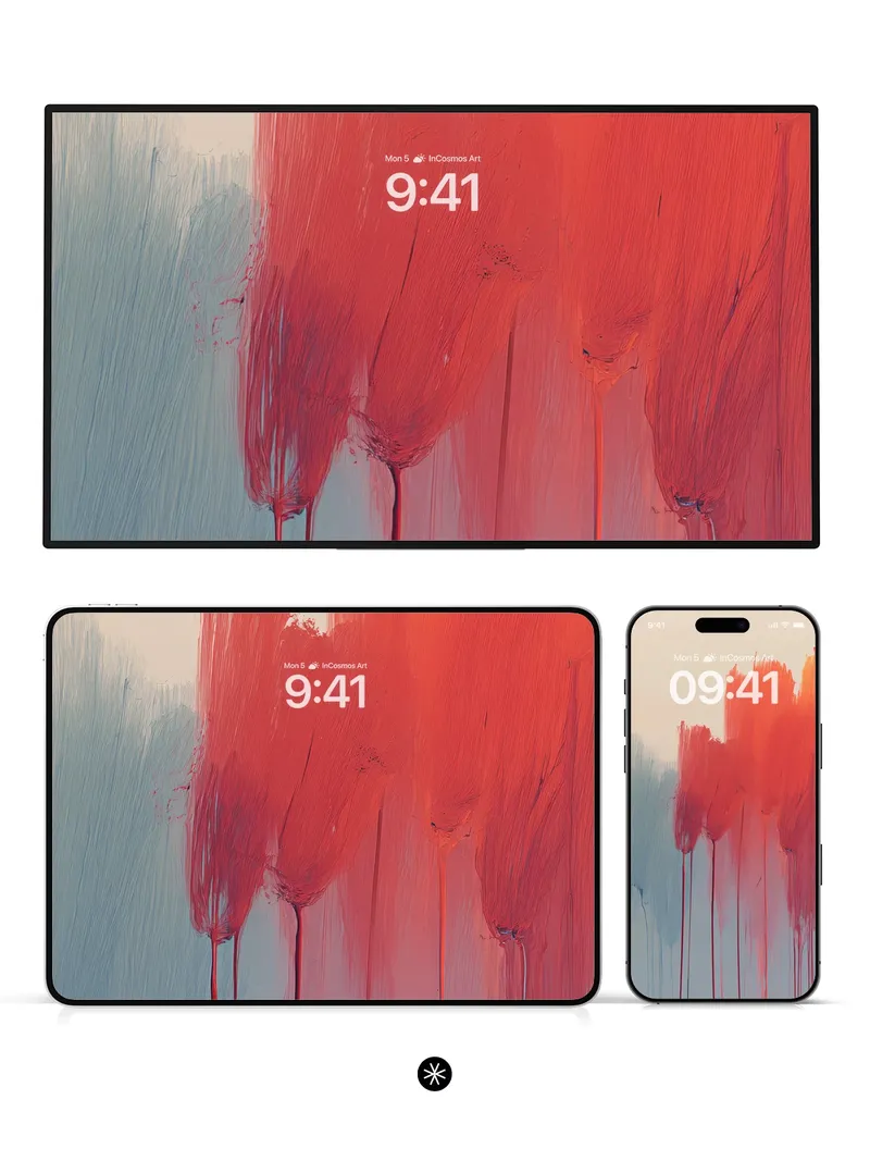 Vivid Bloom Abstract Wallpaper