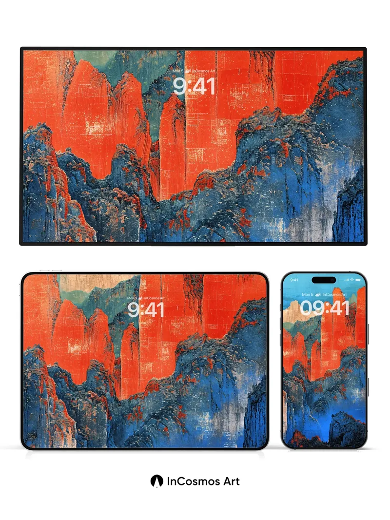 Crimson Spire Wallpaper with Midnight Echoes