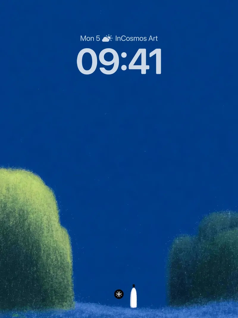 Midnight Solitude Penguin Wallpaper